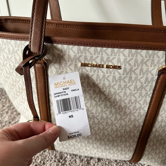 Michael Kors laptop bag - cream and brown - Picture 5 of 5